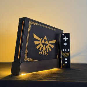 Home custom zelda nintendo wii console bundle 128gb sd, custom ui themes, gold led